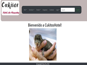 landing page hotel cukitos